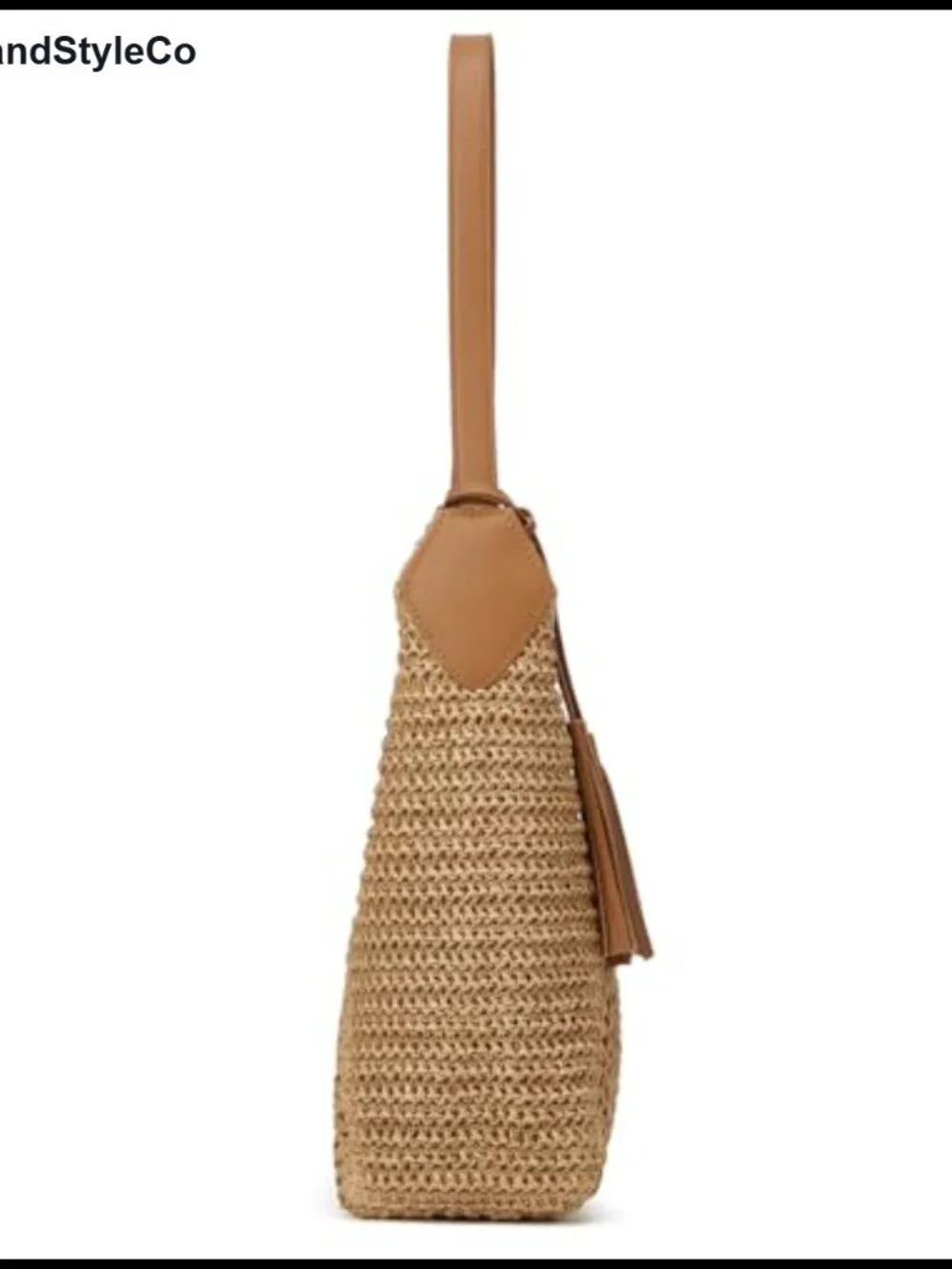 Straw Woven Shoulder Bag Tote Tassel Large Casual Summer Beach Purse